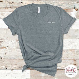 Mama Tee - small print!